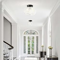 OYKYOHEI Semi Flush Mount Ceiling Light, Globe