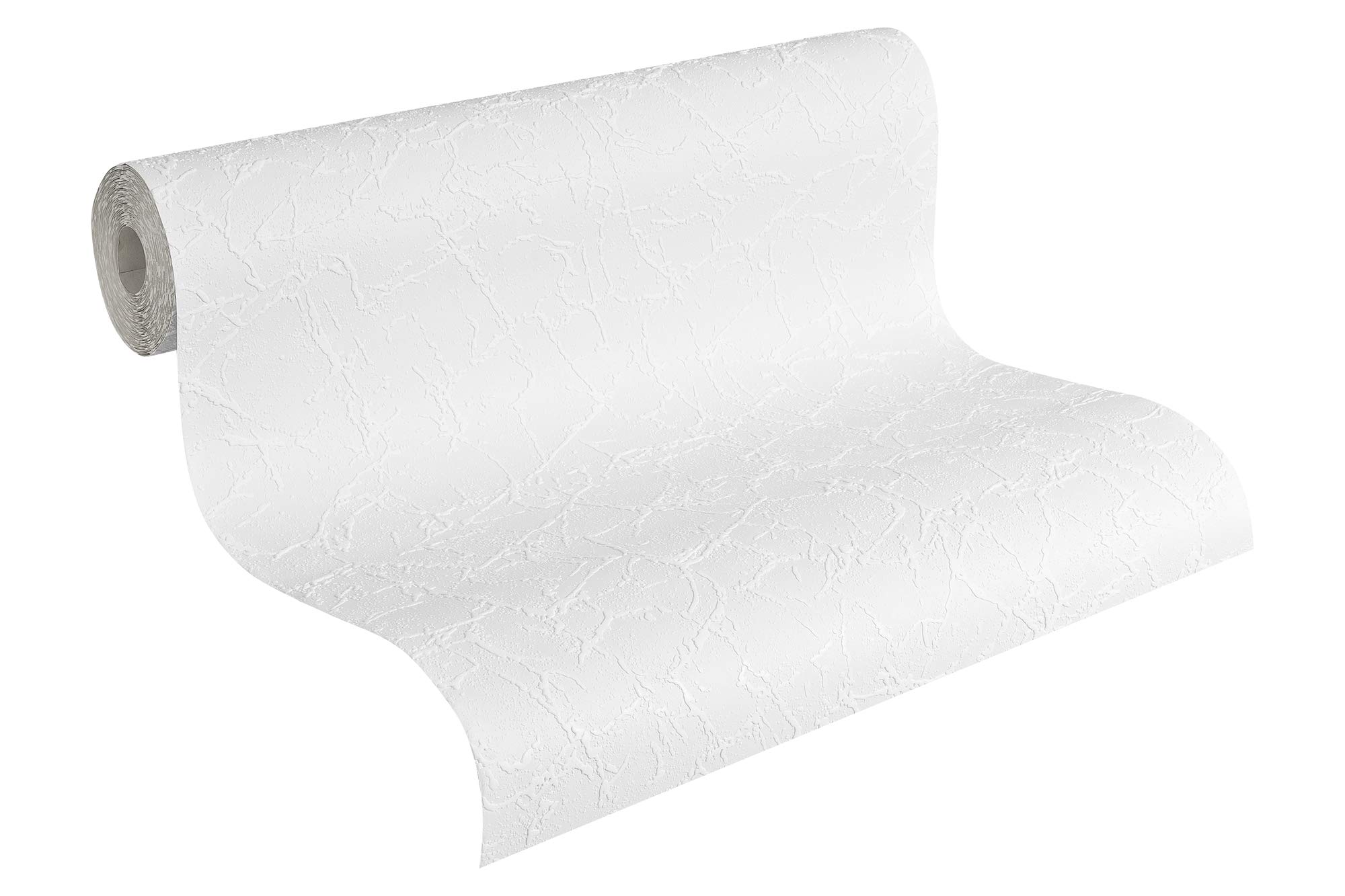 A.S. Création Wallpaper Simply White Structure Wallpaper 10.05 m x 53 cm White Made in Germany 251718 2517-18
