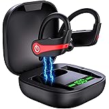 MuGo Wireless Earbuds, Bluetooth 5.1 Sport Headphones with Immersive Sound, Wireless Earhooks Headphones, 10H Single Playtime