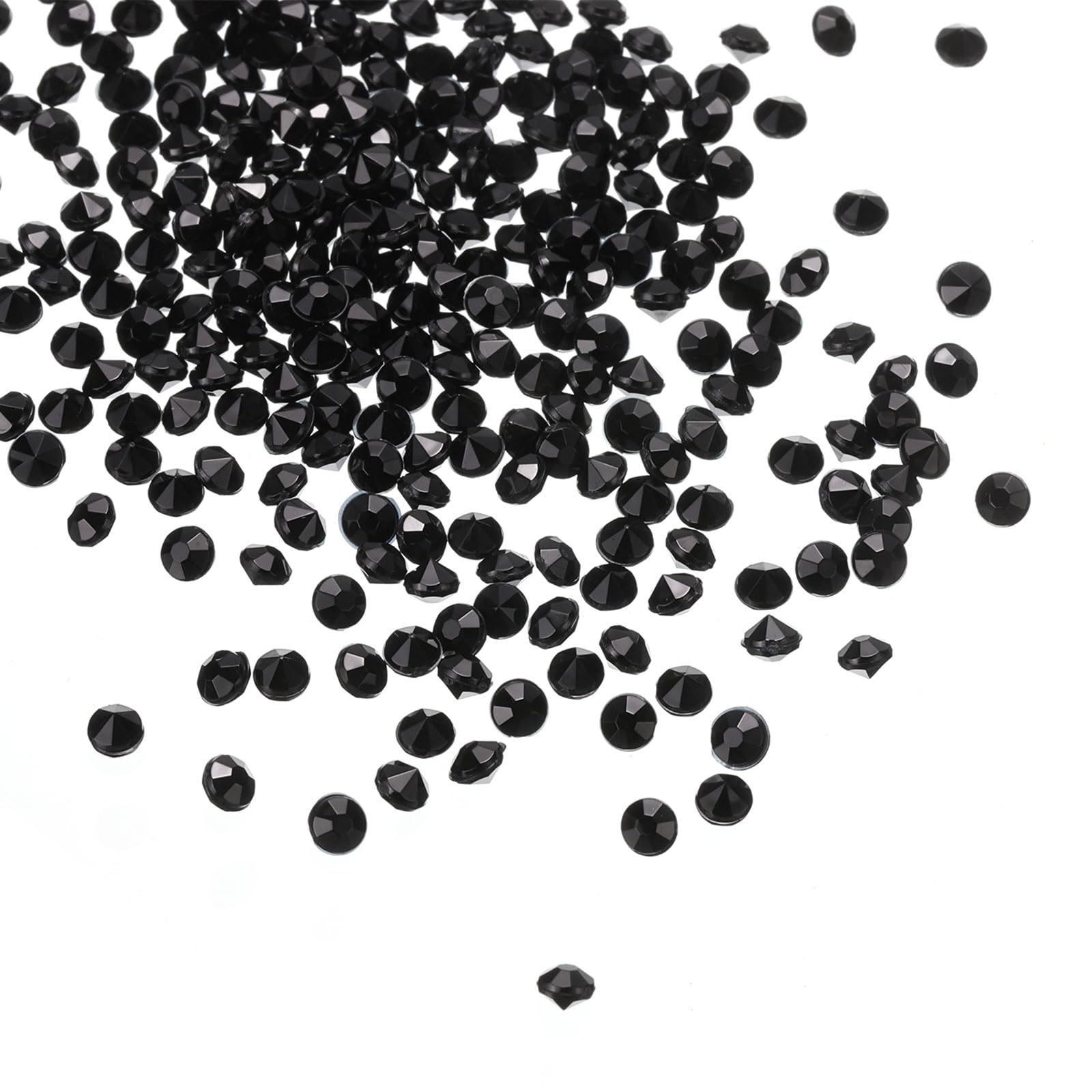 PATIKIL 5000 Pieces Transparent Diamond Crystal 4.5mm Acrylic Wedding Diamonds Table Scatter Confetti Vase Fillers Gems for Table Centerpiece Bridal Shower Party, Black