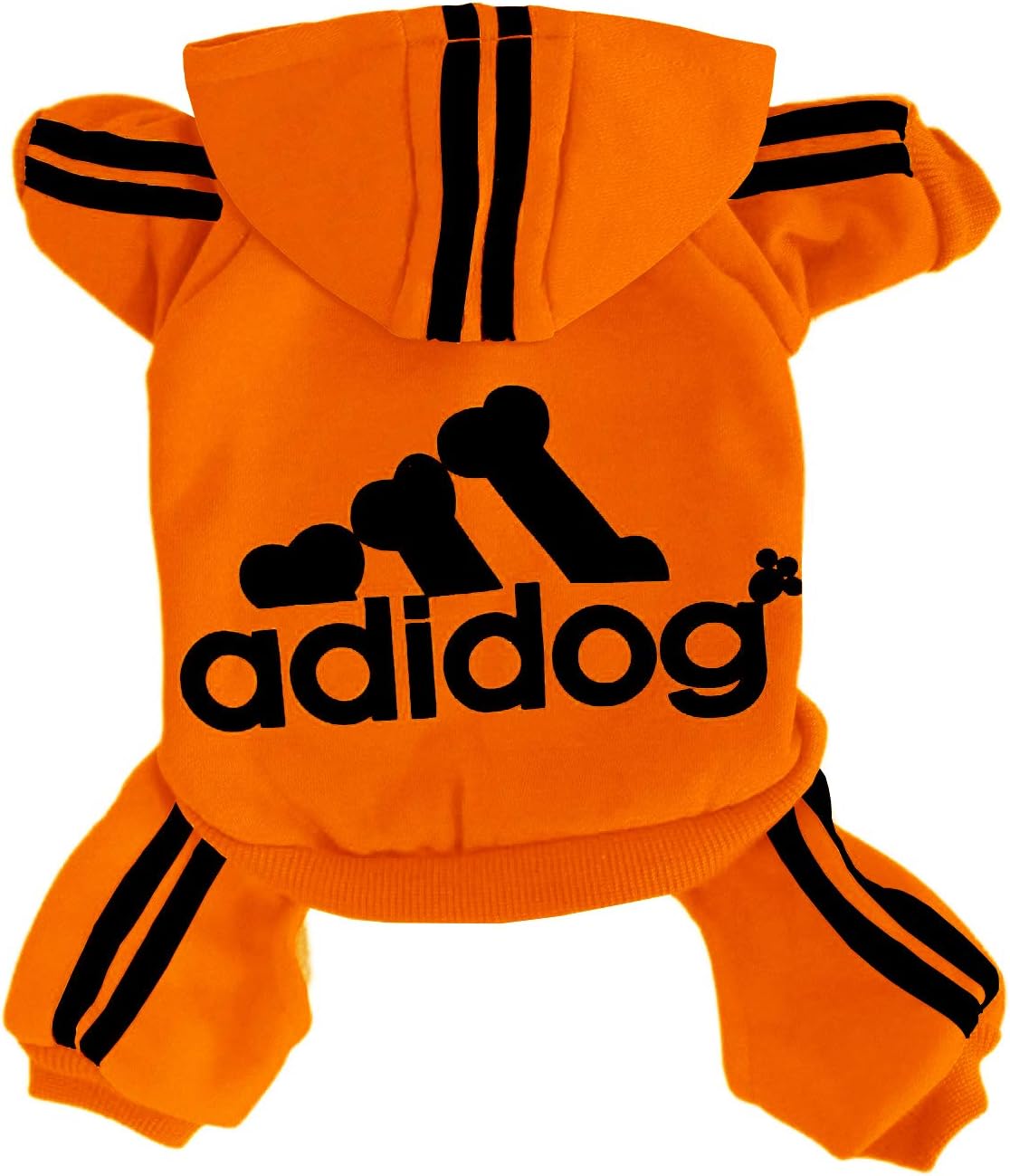 Rdc Pet Adidog Dog Hoodies,Dog Clothes,Fleece Jumpsuit Warm Sweater,4 Legs Cotton Jacket Sweat shirt Coat for Small Dog Medium Dog Large Dog (Orange,4XL)