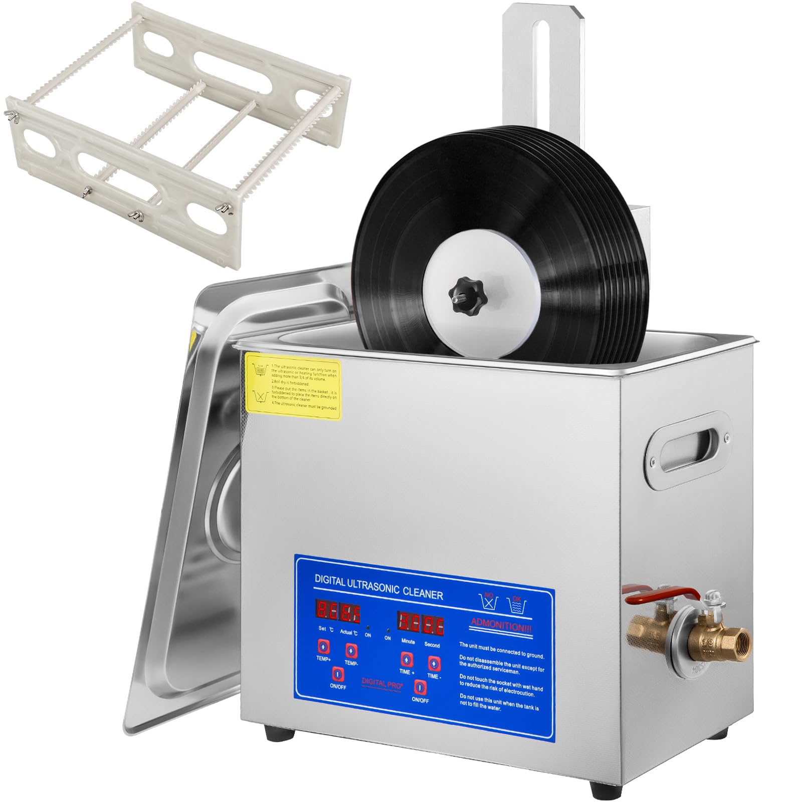 VEVOR 6L Ultrasonic Vinyl Cleaner, 7-12 Inch 8