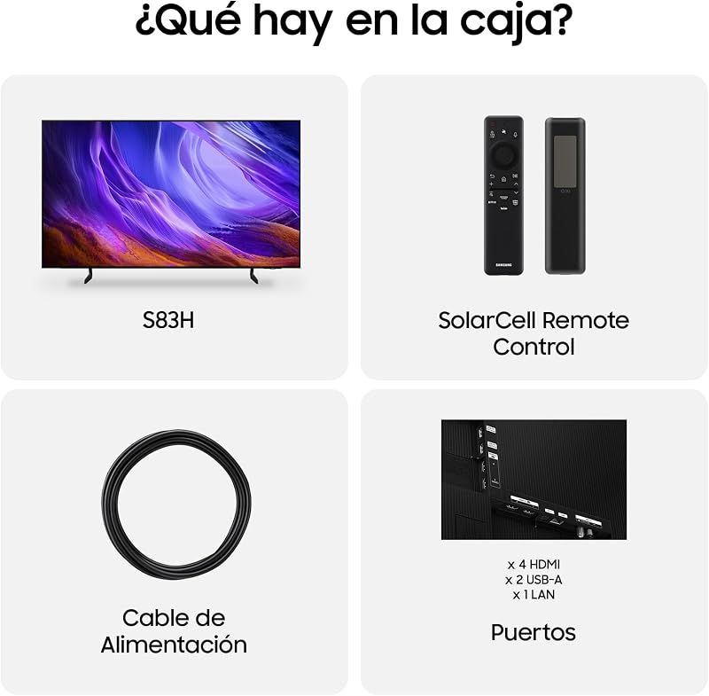 TV OLED S83H 65" 4K Smart TV con IA y Pantalla sin Reflejos — foto 7 de 8