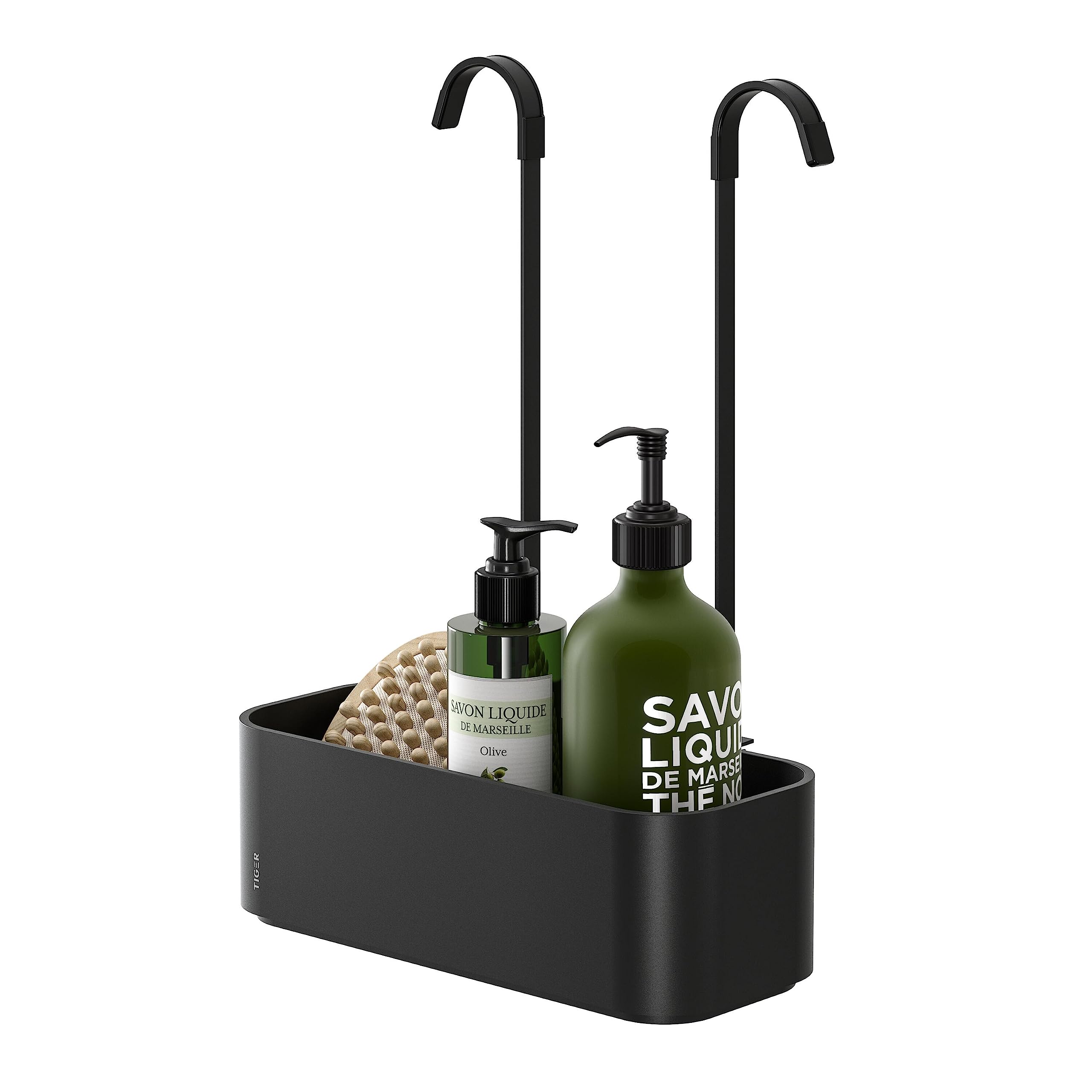 Tiger 2-Store Hanging shower caddy 25 cm for shower tap Black