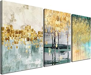 Gardenia Art Modern Wall Decor 3 Piece Canvas Wall Art 16
