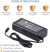 COLM 12V 5A UK Power Supply Adapter 100-240V 60W Charger 5.5x2.5mm LED CCTV view 5