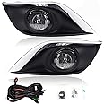 RP Remarkable Power, FL7065 Fit For 2015 2016 2017 2018 2019 Sunny/Versa Sedan Fog Lights Clear Lens Bumper Lamps Kit