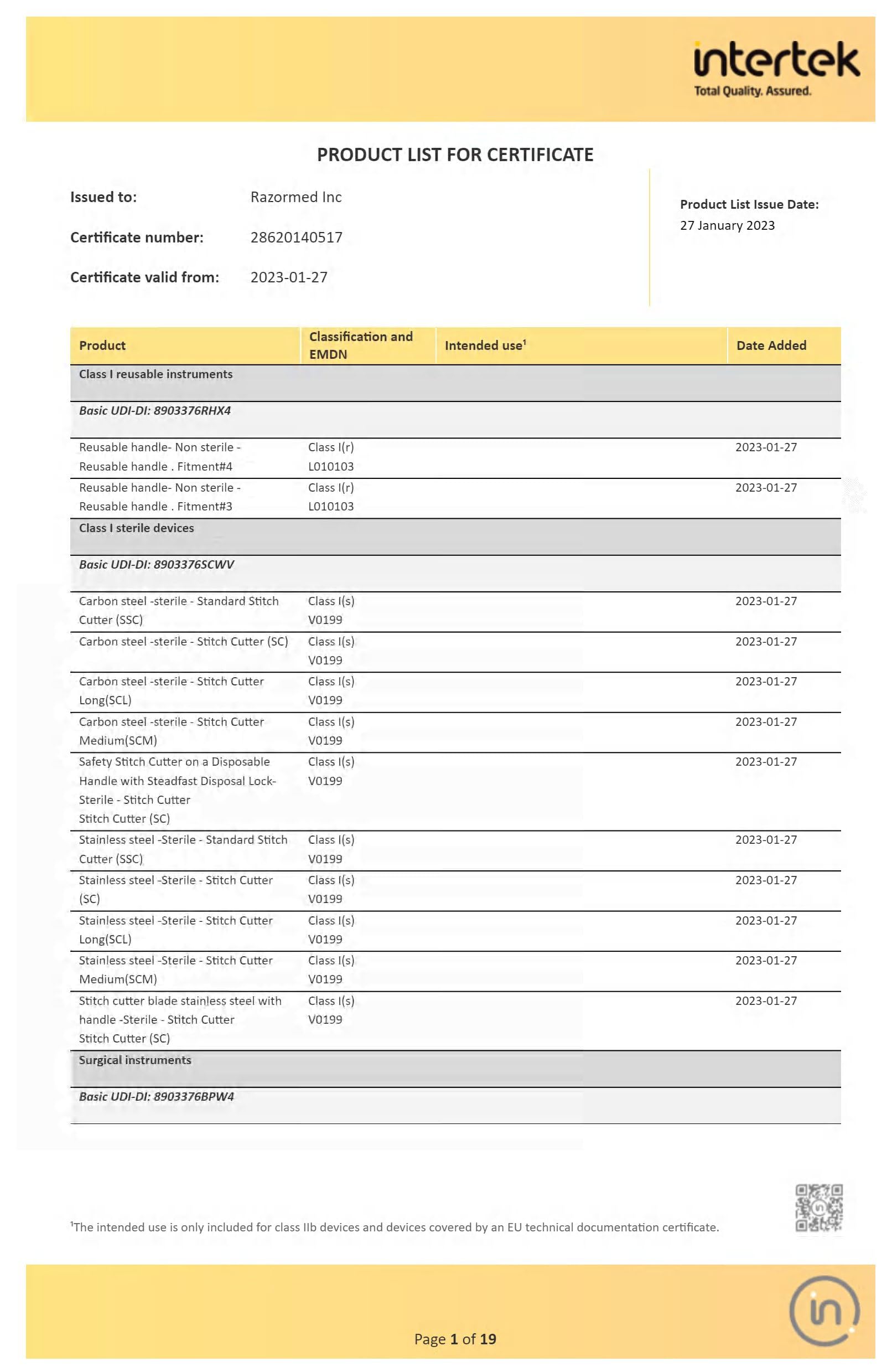GIMA - Sterile Einweg-Skalpelle, Standardmodell, Nr. 22, 10er-Pack, 27066 6