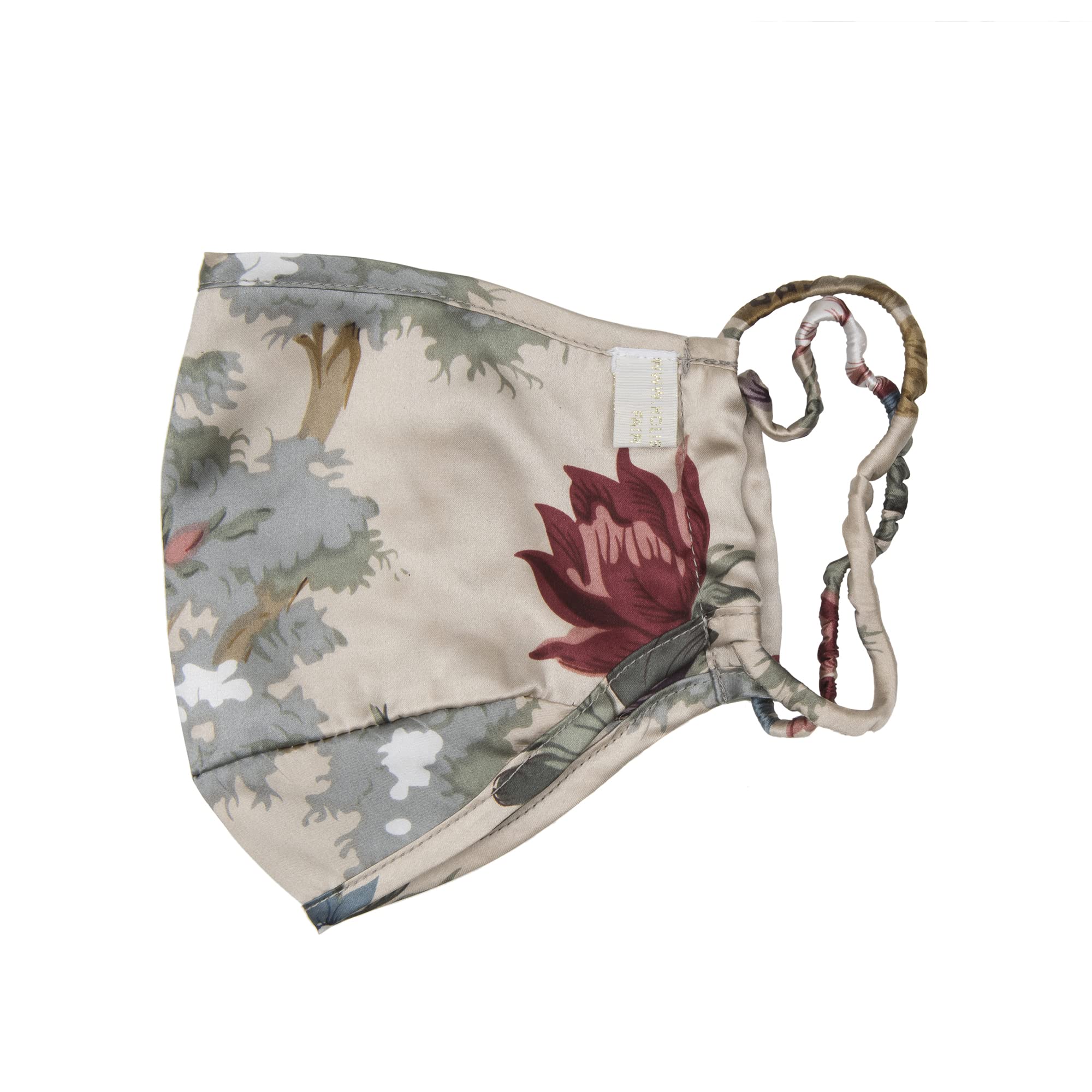 Holistic Silk Pure Silk Face Covering Coffee Flower Medium