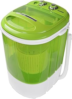 Syntrox Germany WM-200W Waschmaschine mit Schleuder Campingwaschmaschine Mini Waschmaschine (WM-200W-grün)