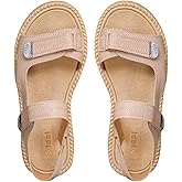 SMIDOW Womens Comfort Flat Sandals Open Toe Low Wedge Ankle Strap Summer Casual Outdoor Sandal Walking Shoes