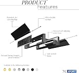Xfort MailPlate 10" Matt Black Letterplate UAP 20-40mm Door Thickness view 5