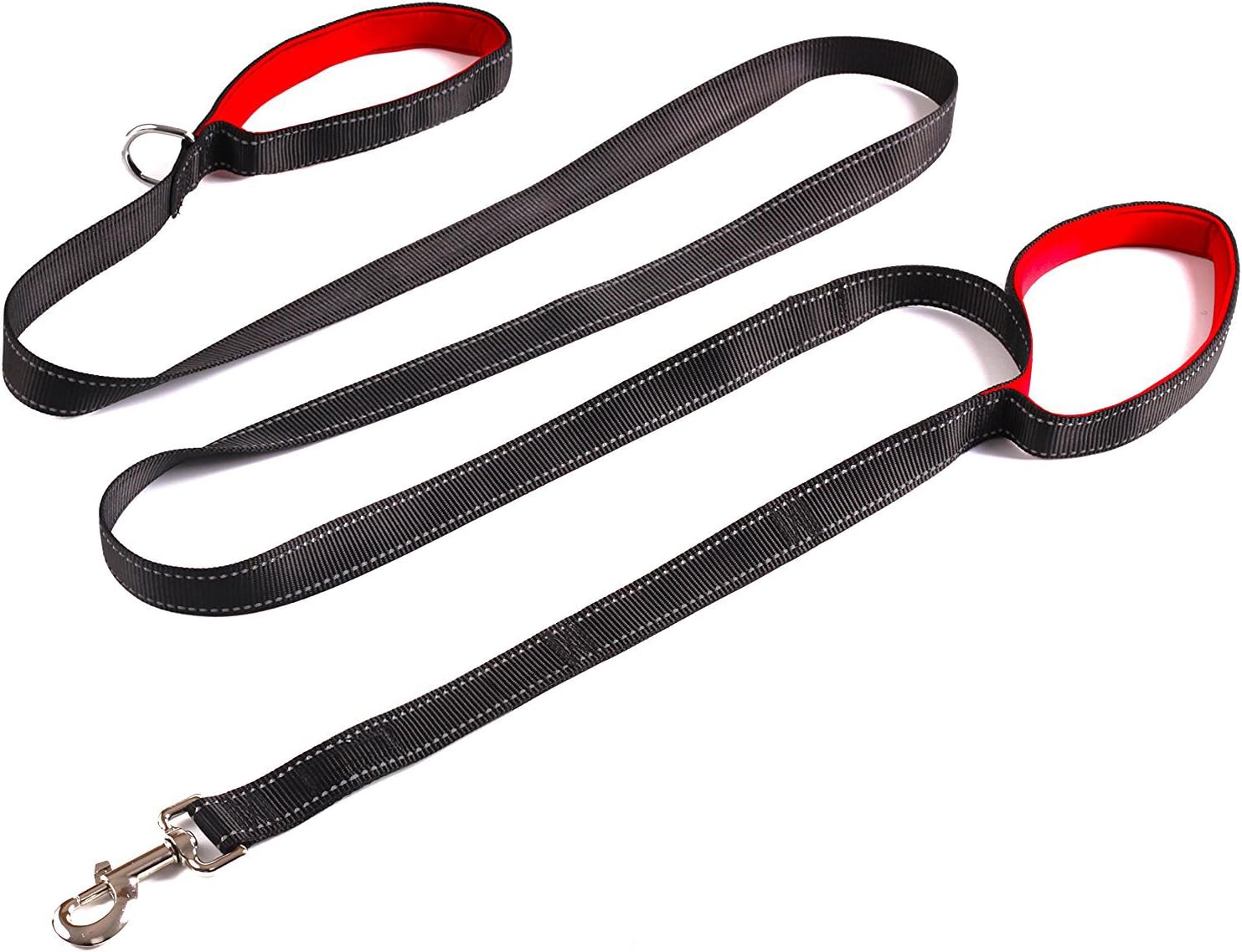 Dog Leash 2 handles, 8 Feet Extra Long Lead with Traffic Padded Handles