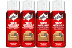 Scotchgard Fabric Water Shield, Water Repellent Spray for Clothing and Household Upholstery Items, Long-Lasting Water Repellent, Four 10 Oz (Pack of 4)