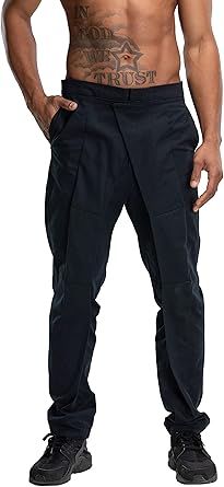 black casual trousers mens