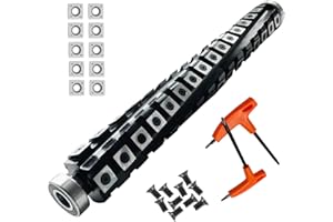 YUEWO Sprial Helical Cutterhead fit for DeWalt DW735/DW735X/DW735-XE Planer 13 inch Sprial Cutterhead with 66 Carbide Inserts