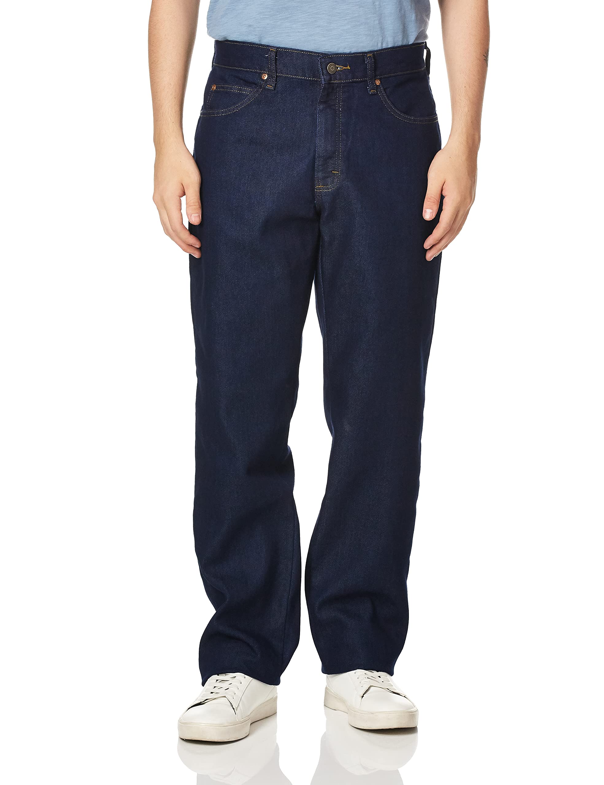 Lee Men's Big-Tall Regular Fit Straight Leg Jean, Indigo Stretch, 44W x 30L Image