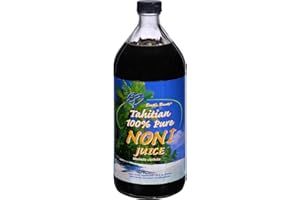 EARTH'S BOUNTY Earths Bounty Tahitian Pure Noni Juice - Certified Kosher - Sugar Free - Preservative Free - 32 fl oz (Pack of 4)