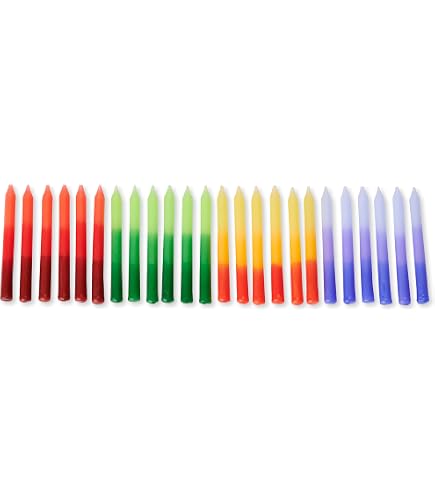 24 Candy Stripe Geburtstagskerzen – Glatt & Spiralförmig Im Glitzernden Blau (ideal Für Jede Party!)