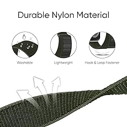 6 Pack Sport Nylon Loop Band Compatible with Apple
