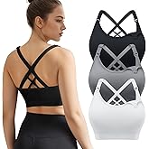 WELKSDG 3 Pack Nursing Bras for Breastfeeding, Seamless Maternity Bras for Pregnancy Support Nursing Sports Bra for Yoga