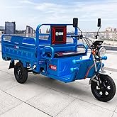 60-70Km Electric Cargo Tricycle Truck Simple Tricycle,1000W 60V 45Ah Large Capacity Battery,Load Capacity 1100Lbs
