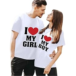 Couple T Shirts for Him and Her,Couple T-Shirts for
