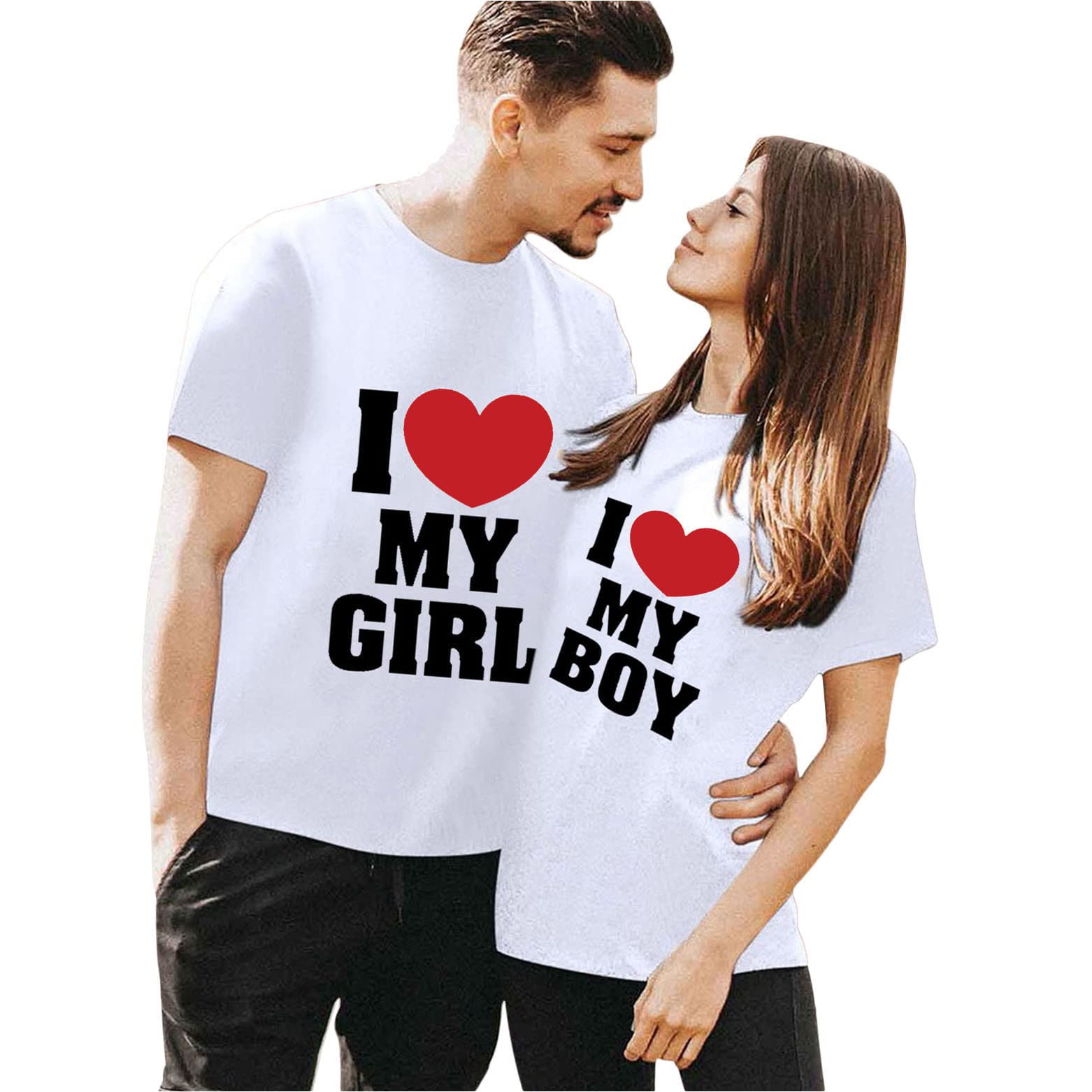 Couple T Shirts for Him and Her,Couple T-Shirts for