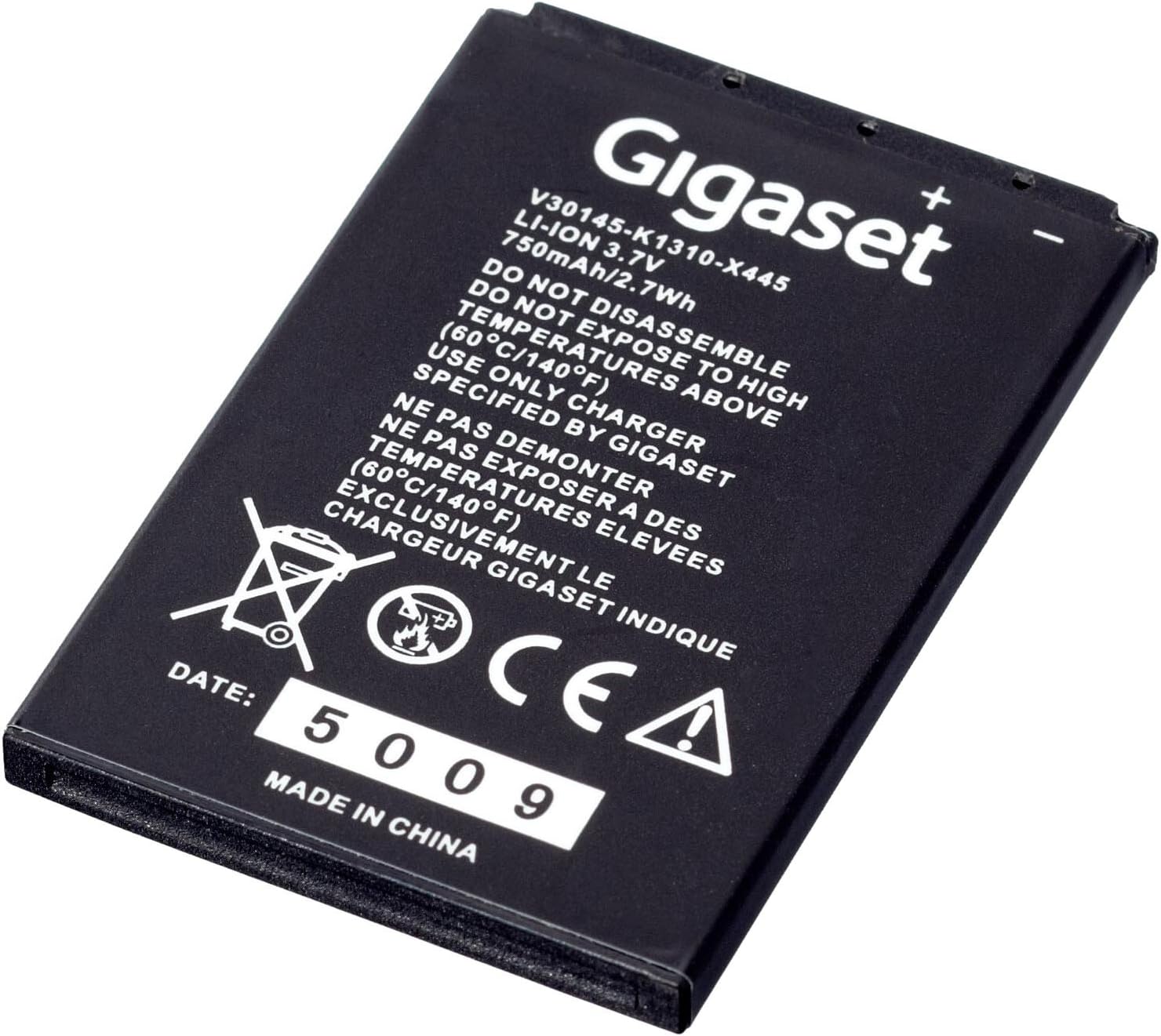 Gigaset SL78H/SL400H Replacement Battery, Black, SL400H Akku