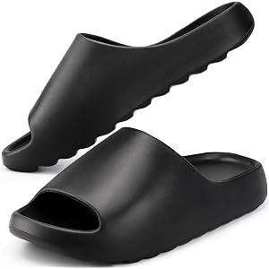 ZIWUSMIL Cloud Slides for Women and Men, Unisex EVA Soft Platform Non-Slip Slides, Thick Sole Open Toe Slippers, Quick Drying