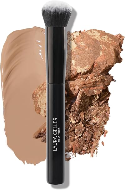Laura Geller New York Foundation Brush with Wooden Handle Midnight Black