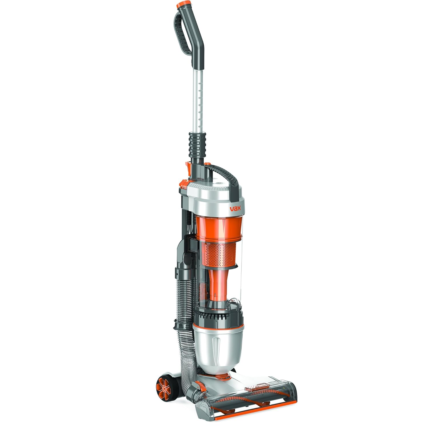 Vax Bagless Air Stretch Upright 1.5L Vacuum Cleaner 820W Silver/Orange