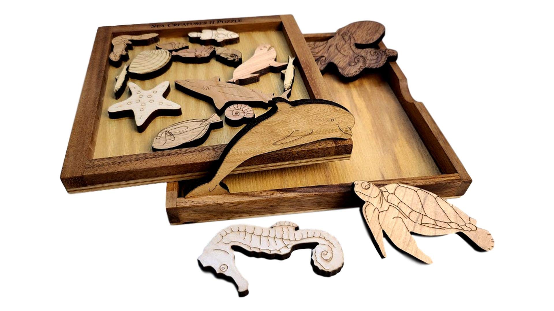laser cut wooden puzzles