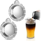 Enhon 2Pack Black and Tan Beer Layering Tool, Pouring Steel Layering Tool | Beer Layering Tool with Hanging Hole, 3.54" Layered Beer Cocktails Bar Accessory for Bartender or House Party