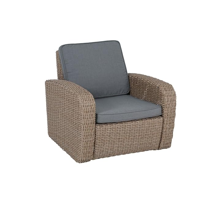 Gartensessel / Korbsessel New York greemotion Polyrattan braun
