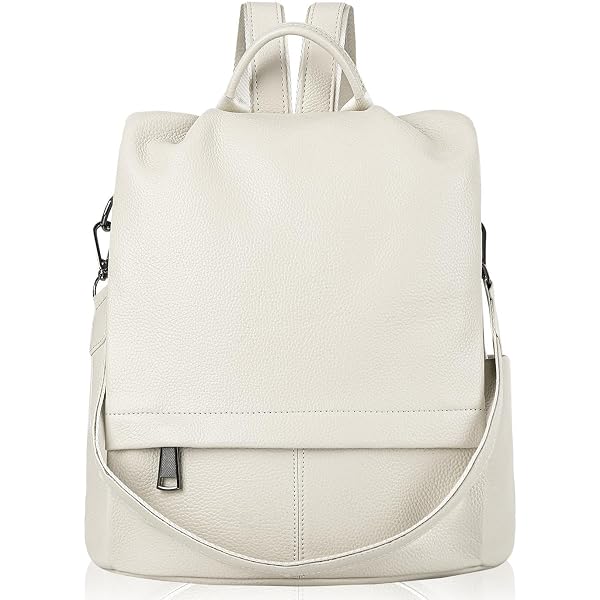 NEW JEN & CO. women\'s flower backpack purse in white Vegan Leather | Amelia Backpack | Jen & Co. – Jen & Co main image 2