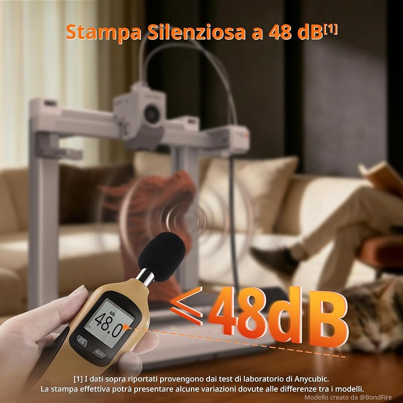 Kobra 4 Stampante 3D, Stampante FDM ad Alta Velocità