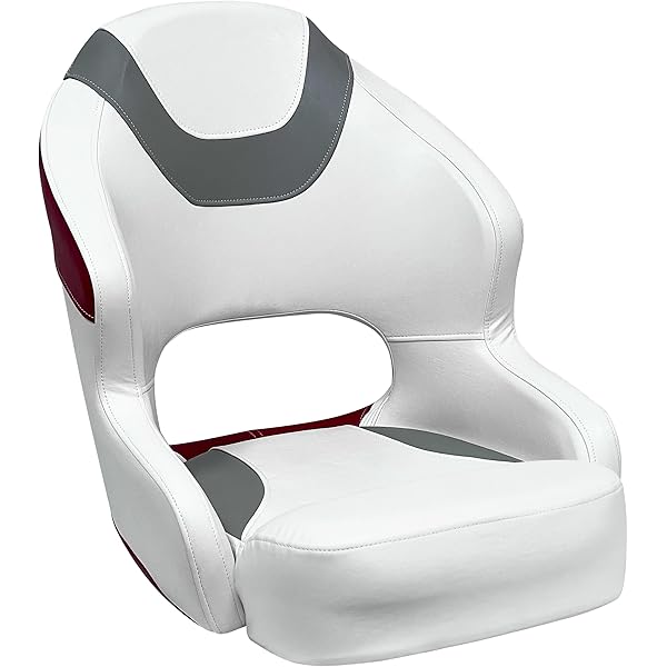 Attwood 98505WH Casting Seat - White, Universal Mount, Ergonomic Foam, Plastic Base