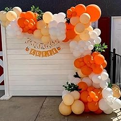 Black Orange Pink Balloon Arch,Balloon Garland with