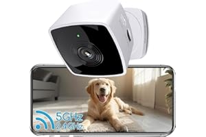 blurams 2.4G/5G Cameras for Home Security, 2K Pet Camera Indoor with Phone App, Foldable Security Camera w/Motion Detection, 2-Way Talk, IR Night Vision