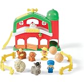 Kidoozie Barnyard Farm Playset - Lights, Melodies &amp; Hay Bale Fun for Your Little Farmer Ages 18+ Months