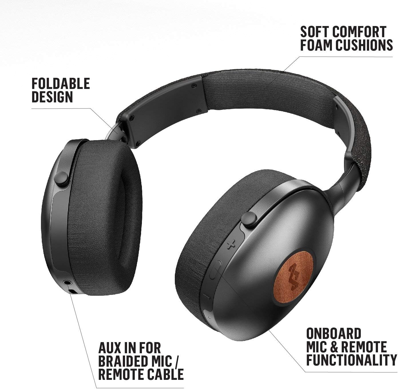 Marley Positive Vibration XL Wireless Headphones – Bluetooth