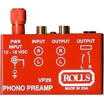 値下げ❗️ROLLS ・VP29フォノイコライザー　USA製 Amazon.com: rolls Phono Preamp, Red (VP29) : Musical Instruments