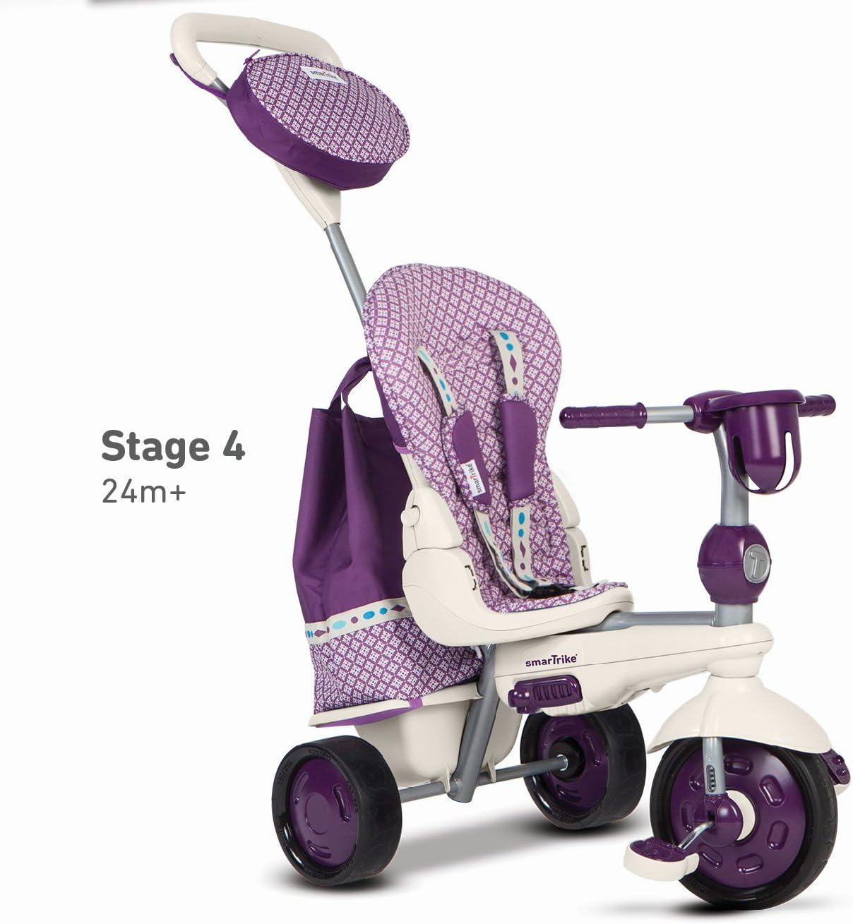 smart trike purple and white