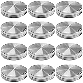Stainless Steel Mason Jar Lids, Storage Caps with Silicone Seals for Regular Mouth Size Jars, Polished Surface, Reusable and