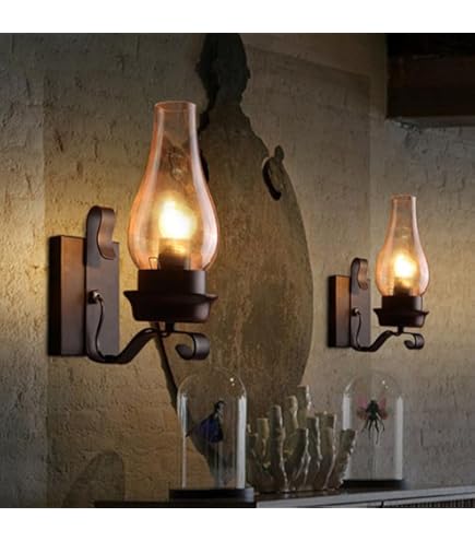 Wall Sconces Set of Two Battery Operated Aztec Navajo geometric 