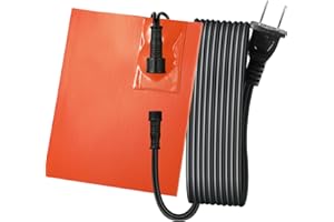 YOTNUS 1 Pcs Engine-Heater-Oil-Pan-Heater-Pad Replacement Block Heater,Separate, Silicone Heating Pad, for Cold Weathe, Heat Protector, 150W