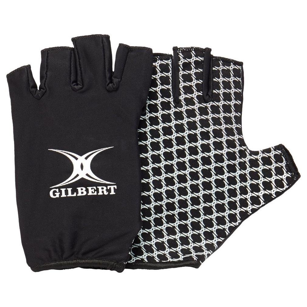 Gilbert Mens International Generic Rugby Gloves - Black, Medium