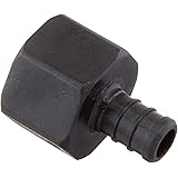 Ecopoly32841 Female Adapter, 1/2" x 1/2" FPT, 0.5" ID, Crimp, Plastic (Pack of 5)