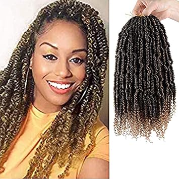 Amazon Com 7 Pack Crochet Spring Twist Hair Pretwisted 14 Inch